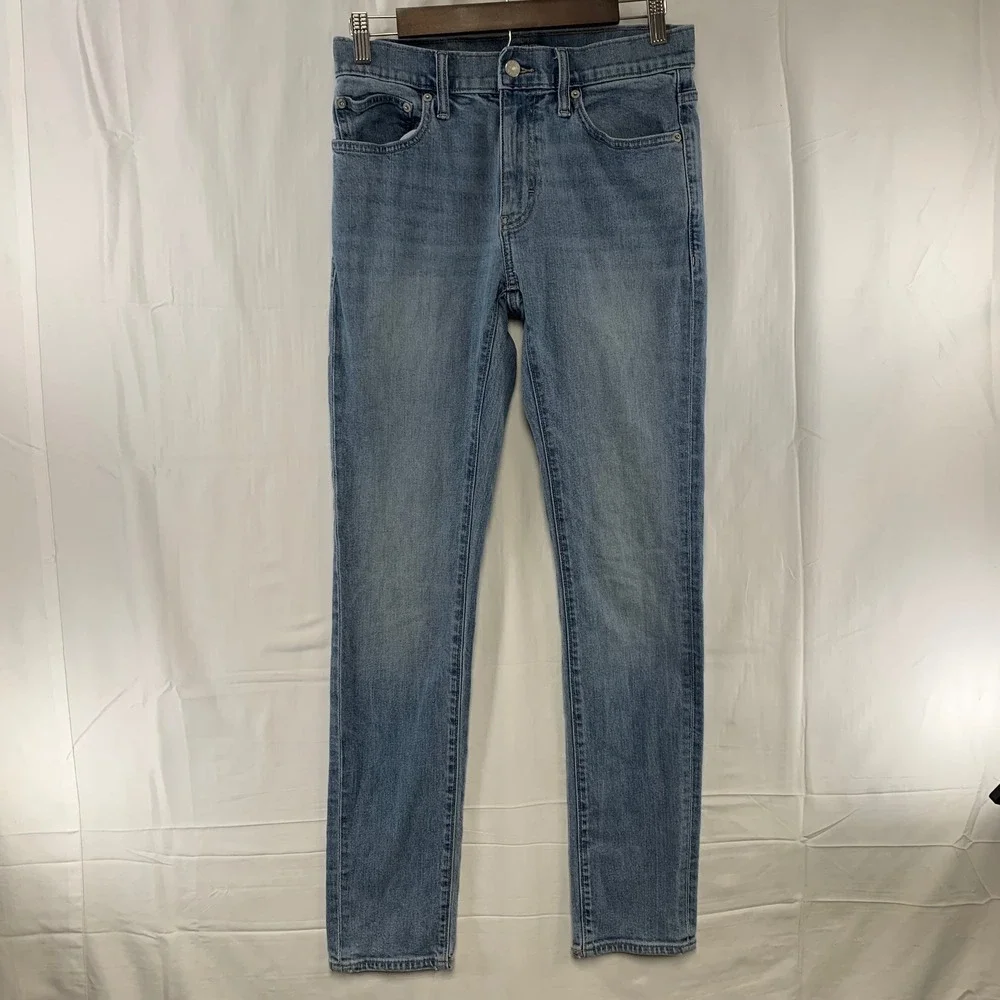 J.Crew Flex Jeans Mens W28‎ L32 Blue Slim Fit Light Wash AZ859